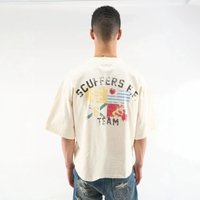 Summer Short Sleeve T Shirt Streetwear High Street Loose Fit Versatile Retro Style Top