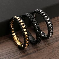 2PCS Stainless Steel Venice Men's Bracelet
