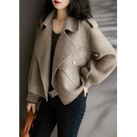 Clothing Woolen Suit Autumn Winter Petite Fashionable Versatile Loose Short Coat
