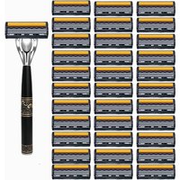 3-Layer Blade Shaver For Men Face Beard Razor Head Manual Three-Layer