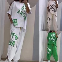 Clothing Letter Printed Casual Sports Suit