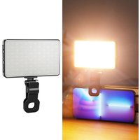 ST-120C Mobile Phone Tablet Clip Fill Light Selfie Live Camera Portable Camera Lighting(Black)