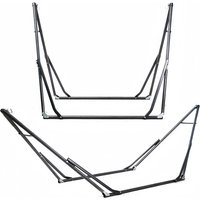 2 1 Swinging Chair Outdoor Camping Swing Hammock Frame Portable Indoor Outdoor Adjustable Folding Single Bracket
