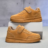 Boys‘ Leather White Shoes Sneakers 2025 Spring Girls‘ Elementary School Students Campus Lightweight Fashion Casual Sports Shoes Trend