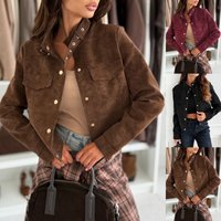 Stylish Suede Zip Up Jacket Soft Faux Leather Outerwear Long Sleeves Classic Fit Versatile Casual & Office Wear
