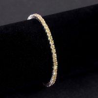 S925 Sterling Silver Diamond Tennis Chain 3 4 5mm Bracelet Ins Style Fresh Moissanite Bracelet