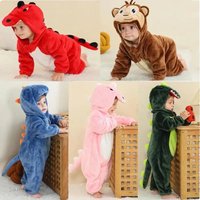 XUANMU Cute Monkey Tiger Dinosaur Cosplay Costumes Animal Jumpsuit Rompers Clothes Pyjamas XF0019