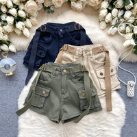 Women's Clothing Large Pocket Slim Short Design Jeans Hot Girl Style Shorts