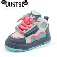 JUSTSL 2024 Dopamine Sports Casual Board High cut Bread Shoes