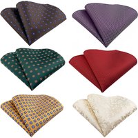 Accessories Style Polyester Fashionable Pattern Versatile Floral Solid Suit Pocket Square
