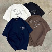 High Street Cole Buxton minimalist slogan letter year number printed round neck casual short sleeved T shirt trend