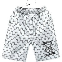 Mans clothing summer digital print casual shorts beach pants 5 minutes high grade ice silk loose handsome