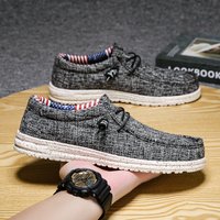 2025 New Lefu Light Canvas Casual Men’s Shoes, Large 48, Slim Fit, Lazy Kick