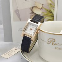 Fashionable Litchi Grain Leather Strap Quartz Hot Selling Watch H Series Wristwatch