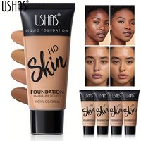 USHAS concealer matte liquid foundation brightens moisturizes controls oil is waterproof