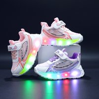 Spring Autumn 2025 Sports Shoes Net Beaded LED Luminous Shoes 1 Old Sports Shoes Casual Shoes