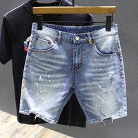 Clothing Style Lightweight Trendy Versatile Shorts Summer Straight Leg Five Point Luxury Pants