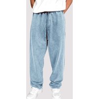 Clothing Washed Knitted Trousers Drawstring Pocket Casual Pants Sweatpants