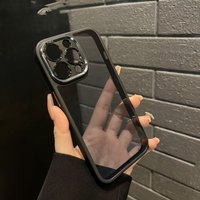 Metal Lens 15 Phone Case 14 Promax Male 12 Female IPhone 13 Black 16 Anti Drop Transparent 11