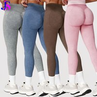 Women's Clothing Jinsi 5-Color Soft Peach Butt Lifting Yoga Pants For Women – High Waist Stretchy Workout Leggings, Gym Running & Outdoor Sports