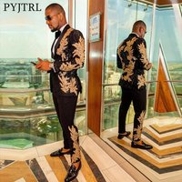 Clothing High Quality Sequin Applique Suit Suit Casual Blazer Singer Performance Costume