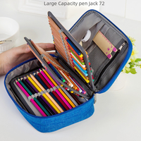 Spot Amazon Waterproof Pencil Case 72 Color 120 Hole Large Capacity Sketch Detachable Pencil Case Pencil Case