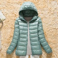 Clothing short winter coats slim fit large hooded jacket storage bag