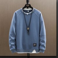 Sweater Spring Autumn 2025 Trendy Brand Casual Fake Two Long sleeved T shirt Clothes Bottoming Shirt