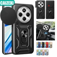 For Xiaomi Poco C75 4G Case Ring Stand Slide Camera Lens Armor Case For Poko Little C75 Pocco C75 PocoC75 4G Back Cover