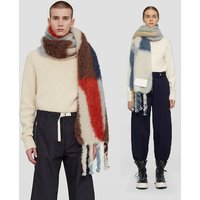 Simple stylish thickened i mitation cashmere shawl Jilsand same mohair warm scarf autumn winter