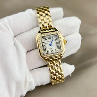 Light Luxury Square Quartz Diamond Inlay, Classic Tank Stainless Steel With Waterproof Women’s Watch