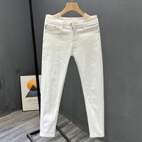 Clothing High End Pants Simple Summer Trendy Business Cotton Skinny Jeans Slim Nine Point Pants