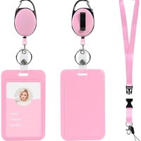 ID Holder Lanyard Neck Strap Retractable Buckle Employee Badge Name Badge Bus Card Holder Brand