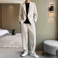 Spring Autumn Thin Suit Jacket Casual Feel Light Mature Style Small Suit Set Loose Fit Cool Trendy Style