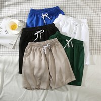 Clothing Summer Ins Loose Casual Solid Shorts Sports Three Quarter Pants Beach Pants Trendy Casual