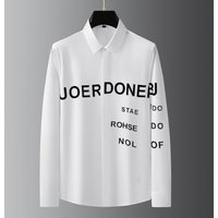 Clothing Spring Autumn style non ironing high end solid long sleeved shirt flocking all match pure shirt