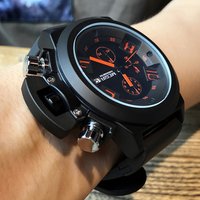 MEGIR Big Dial Fashion Military Sports Watches Waterproof Silicone Strap Casual Quartz Wrist Watch Male Relogio Masculino