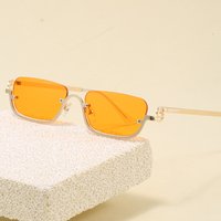 Square Small Lower Half Frame 2025 Style Metal G Brand Sunglasses