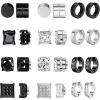 Voghion Deal Enjoy 21% Off Titanium Steel Magnetic ClipOn Earrings for Men
