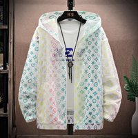 Hollow Hooded Sun Protection Jacket Summer Ruffian Handsome Mesh Breathable Lightweight Jacket Trendy Outdoor