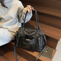 Large capacity Vintage Shoulder Tote 2025 Model Fashionable Versatile Crossbody Bag Handbag Underarm Bag