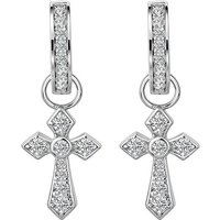 Men's Jewelry 925 Silver Needle One Pair Of Diamond Earrings With Trendy Personality Single Cross Earrings