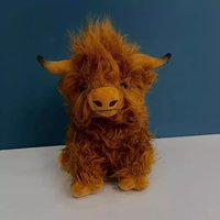 Cross border Highland Cow simulation Scottish Highland cattle plush toy doll long haired yak wholesale