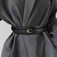 Wide Vintage Leather Waist Belt Chunky Statement Buckle Embossed Design Elegant Cinch Belt Dresses Blazers Coats Evening Party