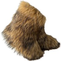 Thickened oversized mid tube fur snow boots