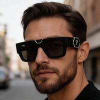 Men's Polarized Sunglasses For Driving/Outdoor 2026 New European And American Fashion Square Frame Personalized Outdoor Driving UV Protection Sunglas