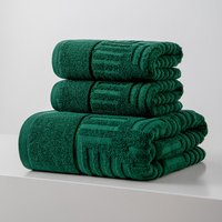 Prmium Bath Towls 3 Pic St 100% Cotton Lightwight Highly Absorbnt Quick Drying Towls Prfct Daily