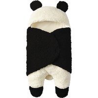 Baby Super Soft Autumn And Winter Plush Swaddle Baby Panda Cartoon Wool Lamb Blanket Blanket