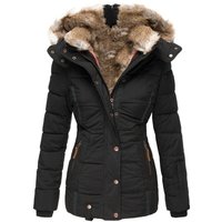 Clothing Winter Warm Fur Collar Cotton Coat Zipper Long Sleeved Slim Hooded Cotton Coat