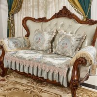 European Jacquard Four Seasons Seat Cushion Cover Leather Fabric Sofa Suitable 123 Chaise Longue Combination Set One